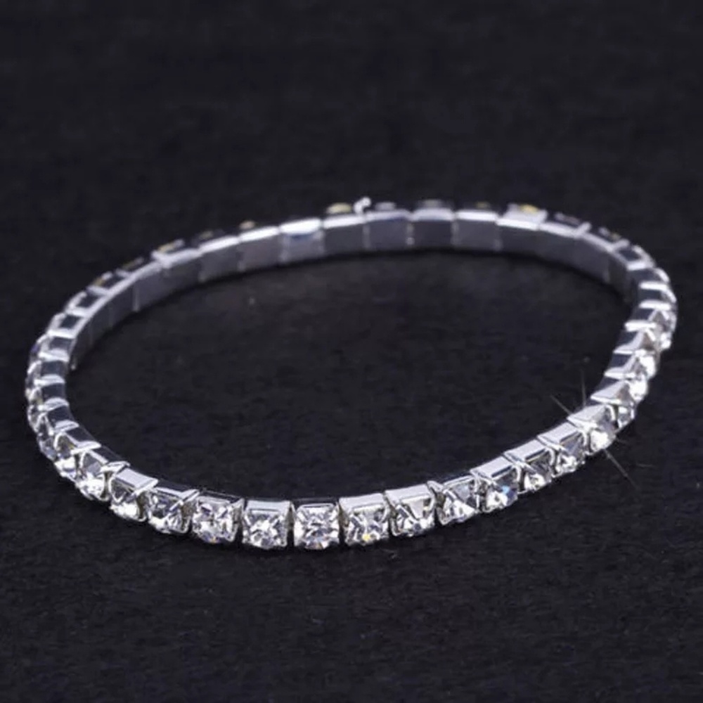 Rhinestone Stretch Stacking Bracelets - Picture 2 of 8